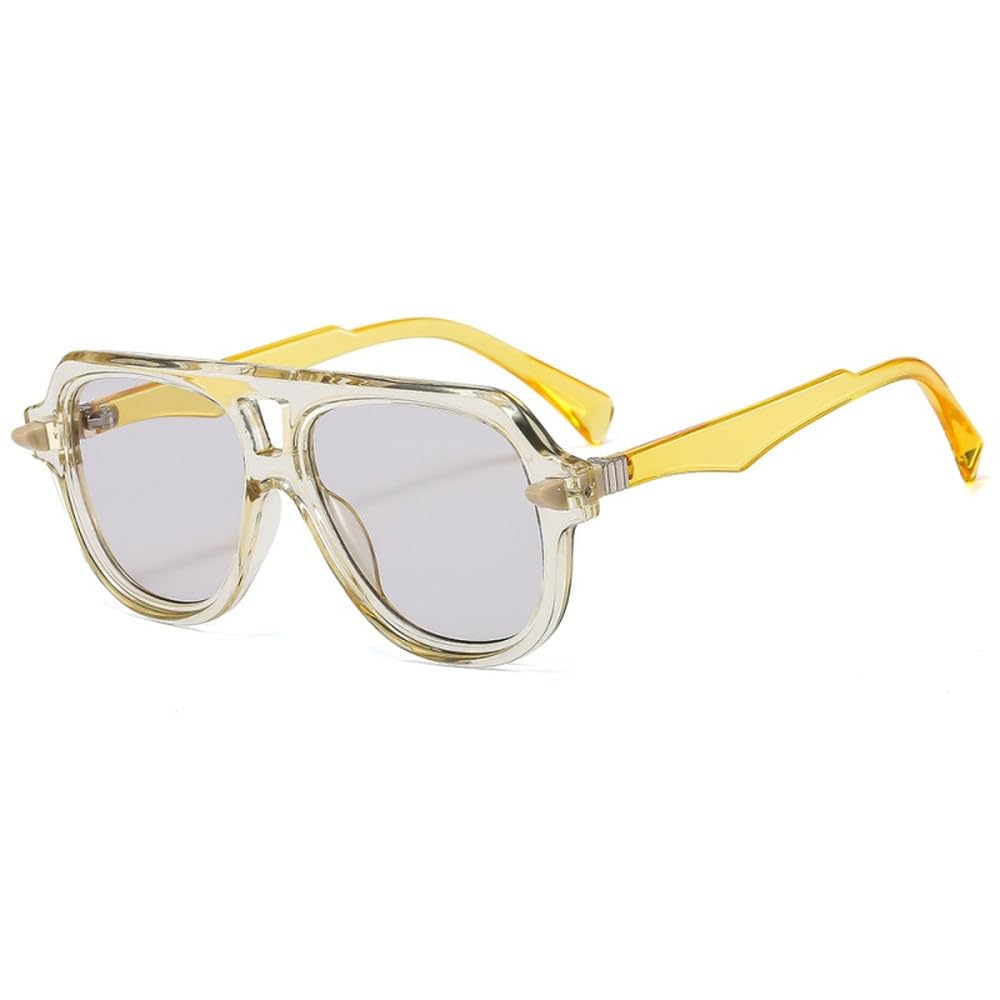 Gafas de sol verdes de moda para mujer y hombre, estilo vintage, con protección UV400.