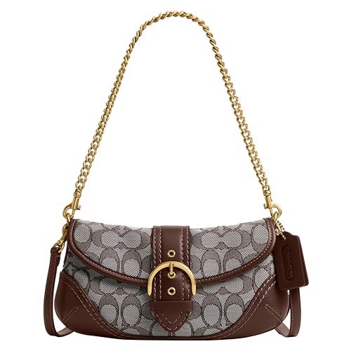 COACH shoulder bag Soho シグネチャー ソーホー 764 Coach Soho Shoulder Bag 25 in Signature Jacquard, B4/Oak Maple