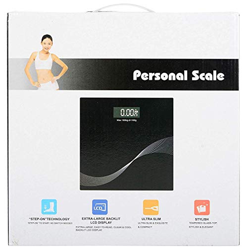Eatsmart Precision Digital Bathroom Scale, 400 Pound Capacity, Black #TOP3