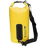 ☀100% IMPERMEABLE Y MULTIUSO: Esta bolsa estanca es favorable para rafting/ kayak/navegación/senderismo/esquí/buceo/pesca/escalada/camping/piragüismo/barrabquismo,etc. Es muy ligera y conveniente, le ayuda disfutar el tiempo de deportes y descansar sin duda.