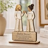 Personalized Besties Forever Pinky Promise 2D Flat 2-Layered Wooden Plaque - Custom Best Friends...