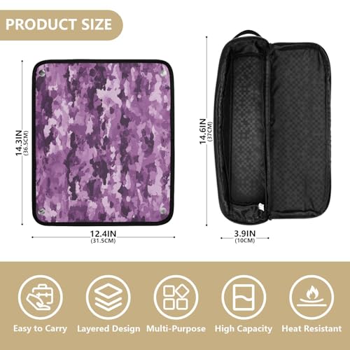 Estuche de viaje 2-en-1 para plancha y rizador de cabello miniatura 4