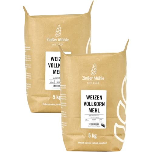 Produktfoto von 2X Weizenvollkornmehl 5 kg