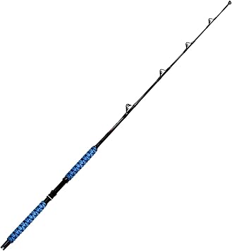Fiblink Saltwater Fishing Rod 1 Piece Trolling Rod Deep Drop Sea Roller Rod Big Game Conventional Boat Heavy Duty Fishing Pole (5'6/6',50-80lbs/80-120lbs/120-200lbs)