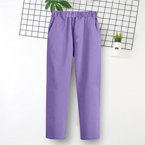Boys Suit Pants Elastic Waist Straight School Uniform Pant Teen Dress Pants Fashion Formal Flat Front Trousers with Pockets2