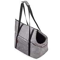 BOUTIQUE ZOO hondentas, welpentas - Zwart (Minky), XS tot 3 kg - Draagtas voor kleine en middelgrote hond, welpen, kat