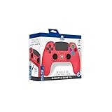 Contenu du lot : 1 manette sans fil rouge pour PS4, 1 câble de type C de 1 mètre et une notice d'utilisation complète pour une expérience de jeu optimale.