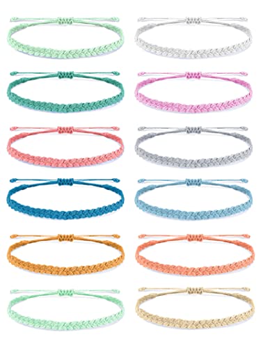 Long Tiantian 12Pcs Boho String Bracelets For Teen Girls Summer Bracelets For Beach Surfer Bracelets Set Waterproof Bracelets For Women(U-12Pcs-String Bracelets) #TOP7