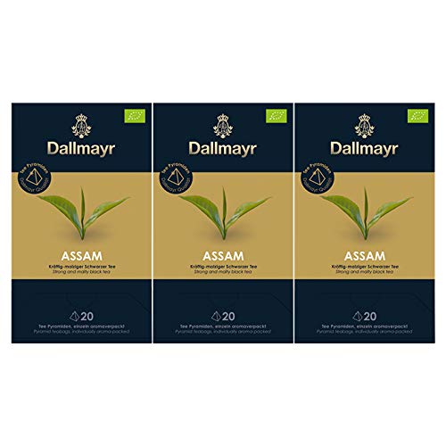 Dallmayr Teepyramide Assam BOP Bio, 3er Pack (3 x 50 g)