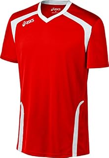 ASICS Men's Ace Jersey, Red/White, Large