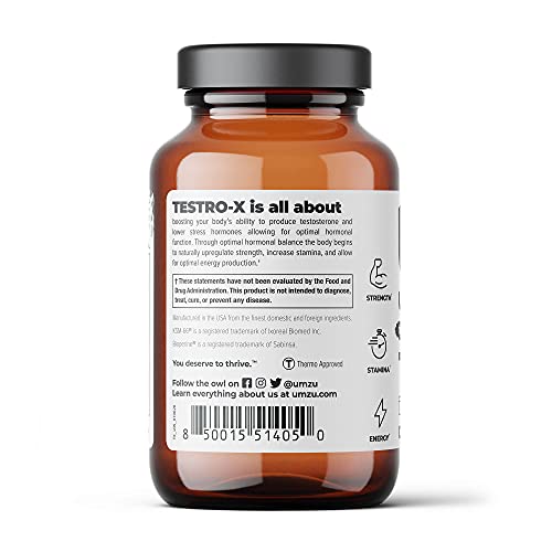UMZU Testro-X - 30 Day Supply - Natural T Booster - Natural Formula - Promote Proper Hormonal Function - Support Healthy… - Image 4