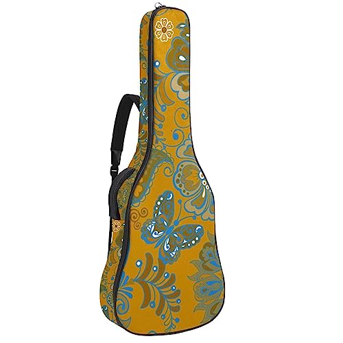 Housse pour guitare acoustique – Illustration de motif nordique – Housse marron pour guitare grande taille compatible avec la plupart des tailles de guitare, Multicolore 5., 42.9×16.9×4.7 in, Motif - Les Beatles, Paul McCartney, John Lennon, RIngo Starr, George Harrison Housse pour guitare acoustique – Illustration de motif nordique – Housse marron pour guitare grande taille compatible avec la plupart des tailles de guitare, Multicolore 5., 42.9x16.9x4.7 in, Motif