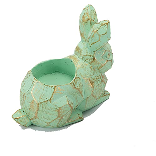 Keebgyy 211105DJ01-1-10386-1806229741 Resin Rabbit Tealight Candle Holder cover