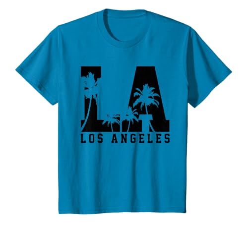 Los Angeles LA California Souvenirs Co. T-Shirt Gris Classique Homme S