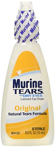 Murine Tears Lubricant Eye Drops for Dry Eyes, Original, 0.5 oz (15 ml) (Pack of 6)