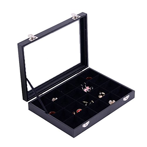 Preisvergleich Produktbild Schmucklade Schmuckkasten Schaukasten Schmuckdisplay mit 20 Fächern