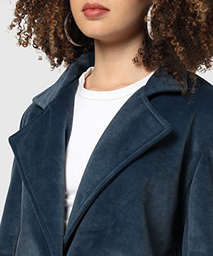 Image of PINACOLADA Women's Regular Fit Long Coat For Winter Wear | Collar Neck | Full Sleeve | Buttoned | Casual Jacket For Woman & Girl | Western Stylish Jacket For Women