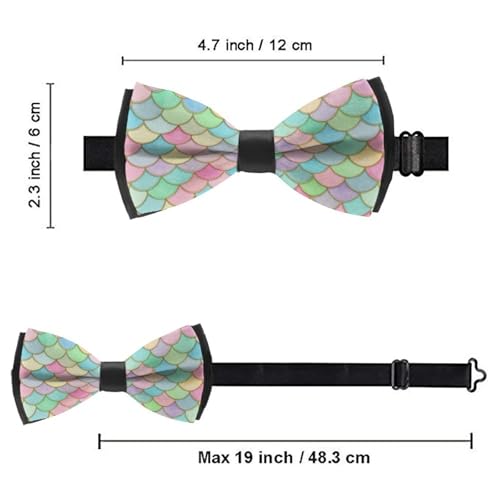 Supdreamc Unisex Pre-Tied Bow Ties Smooth Polyester Durable for Wedding Christmas Prom4