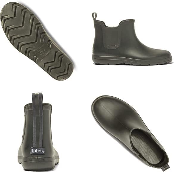 totes Men's Everywear Chelsea Rain Boots Ankle