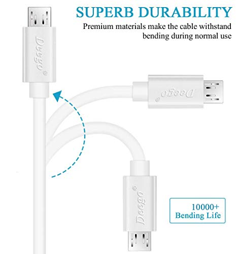 image for DEEGO Micro USB Cable,15Ft Extra Long PS4 Charger Cable,Durable USB 2.