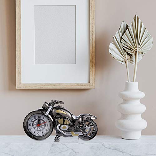 Nolitoy Motorbike Alarm Clock Motorcycle Alarm Clock Vintage Motorcycle Shape Alarm Clock Mini Motorcycle Bicycle Model Desk Shelf Clock Decoration (Random Pattern) Motorcycle Desk Clock #TOP7