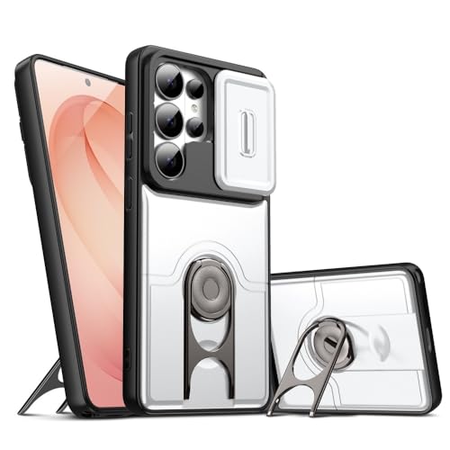Coque Samsung Galaxy A16 4G 5G étui béquille silicone rigide arrière argent