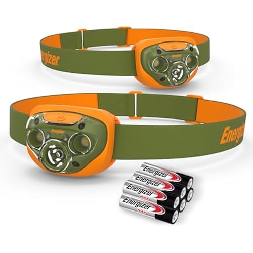 Energizer LED Headlamp PRO (2-Pack), IPX4 Water Resistant Head Light