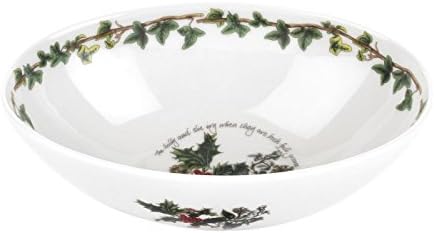 Portmeirion Home & Gifts Oval Bowl, Ceramic, Multi-Colour, 14.2 x 20 x 14.2 cm
