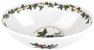 Portmeirion Home & Gifts Oval Bowl, Ceramic, Multi-Colour, 14.2 x 20 x 14.2 cm