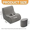 HOMBYS BBL Recovery Chair with Hole, Foam BBL Recovery Sofa for Post Surgery Sitting & Sleeping, Brazilian Butt Lift Support with Removable Ottoman for Butt Support