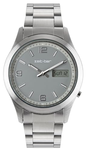 Zeit-Bar Funk-Armbanduhr Herren, mit Datums- und Wochentaganzeige