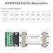 XMSJSIY RS232 to RS485 / RS422 Converter Serial Adapter Communication Data Converter & Adapter Industrial Converter 300-115.2 Kbps Compatible with EIA/TIA RS-232C 、RS-422 / RS-485 Standards