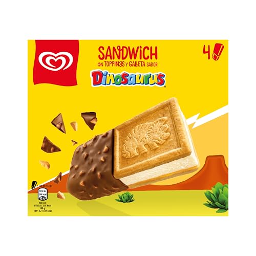 Frigo Helado Sandwich Dinosaurios, 120ml x 4