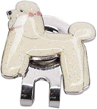 Golf Hat Clip, 6 Cartoon Shape Magnetic Golf Ball Marker Stainless Steel Golf Accessory (Dog)