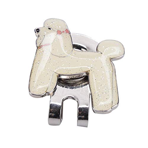 Golf Hat Clip, 6 Cartoon Shape Magnetic Golf Ball Marker Stainless Steel Golf Accessory (Dog) #TOP3