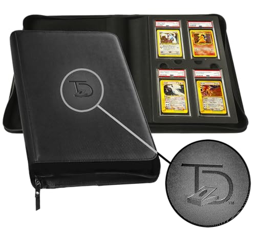 TopDeck Slab Binder | PSA 28 Card Binder | Premium Innovative Storage for Graded Cards | Collector's Album for Safe Display & Organization | Pokemon/Magic/One piece/Yugioh etc | Standard Portfolio