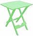 Adams Manufacturing 8500-08-3700 Plastic Quik-Fold Side Table, Summer Green