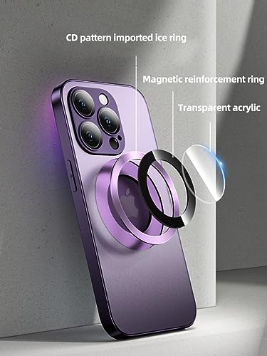 Coque de protection d'objectif en verre mat iPhone 14 Plus blanche magnétique