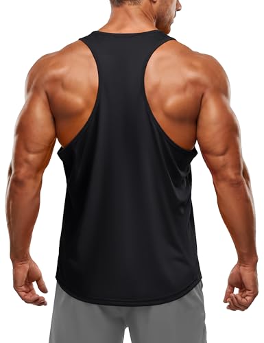 TACVASEN Men's Y-Back Dry Fit Tank Top