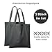 POLHIM® Robuster Stoffbeutel Grau 220g/m² (2 Stück) - Schwere Baumwolltasche mit langen Henkeln - Extra Stabile Graue Einkaufstasche im 2er Pack, 38x42 cm