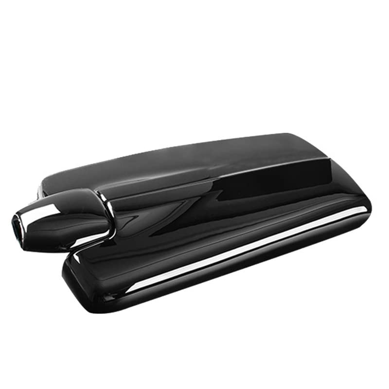 Schwarz ABS Auto Konsole Armlehne Box Abdeckung Trim Dekorieren Set Fit for Benz E Klasse W212 2010 2011 2012 2013 2014 2015