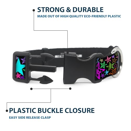 Collar de perro resistente con cierre seguro de hebilla y diseño Stargazer 5