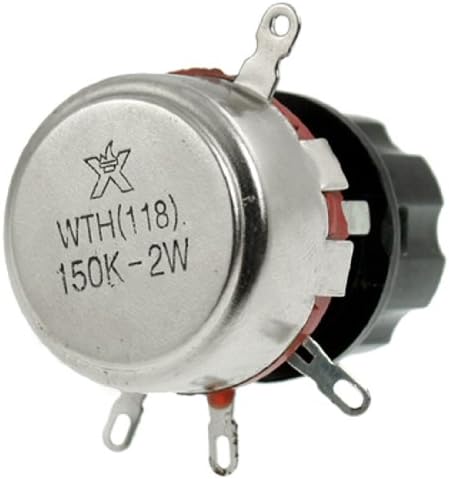 uxcell a11121400ux0234 150K Ohm 2W Electrical Rotary Wirewound Pots Potentiometer with Knob