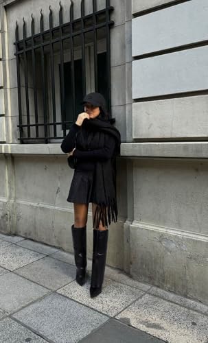 Knee High Boots for Women Fold Over Stiletto High Heel Tall Boots Pointed Toe Slip On Long Booties Fashion Comfortable Dress Shoes4