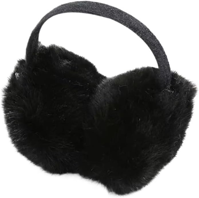 Unisex Black Earmuff Winter Ear Muff Wrap Band Accessories