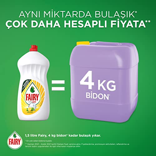 Fairy Sıvı Bulaşık Deterjanı Avantaj Paketi Limon, (6x650 Ml)