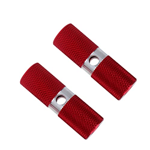 CLISPEED 1 Pair Aluminum Foot Pegs for Bike Pegs Non-slip Front Rear Axle Footrest Lever