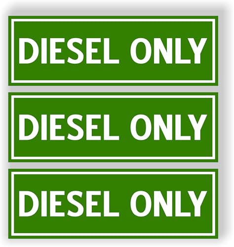 Diesel Only Green Magnets 8.25"x2.75" 3 Pack Magnet