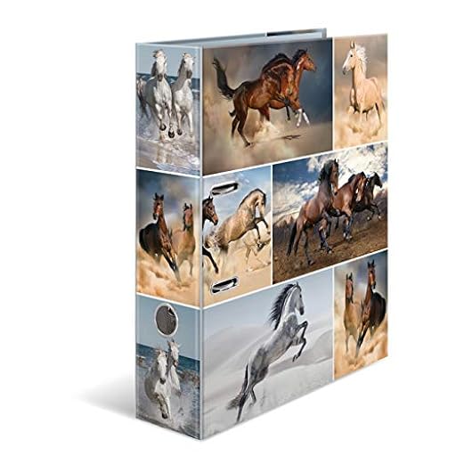 HERMA Archivador de anillas con palanca Animales con motivo Caballos, A4, 70 mm, con estampado interior, 1 carpeta con motivos | Ya disponible en tu tienda friki favorita! En mundofriki.es!