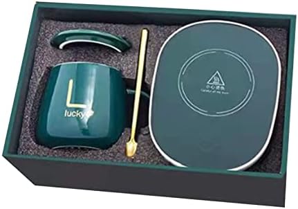 Heating Constant Temperature Exquisite Ceramic Mug Warmer Cup Heating Plate Cup and Warmer Set Even, Kitchen Tableware Beverage WarmersCoffee, Tea & Appliances